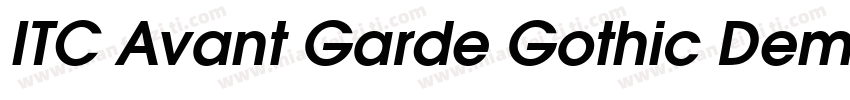 ITC Avant Garde Gothic Demi Conden字体转换